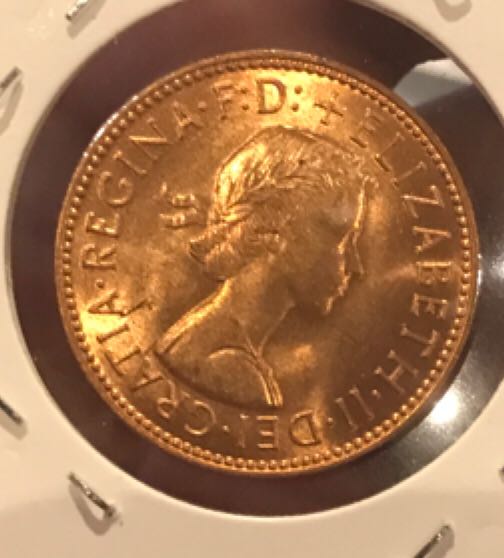 Old 1967 Half Penny Vic. Ship  coin collectible - Main Image 2