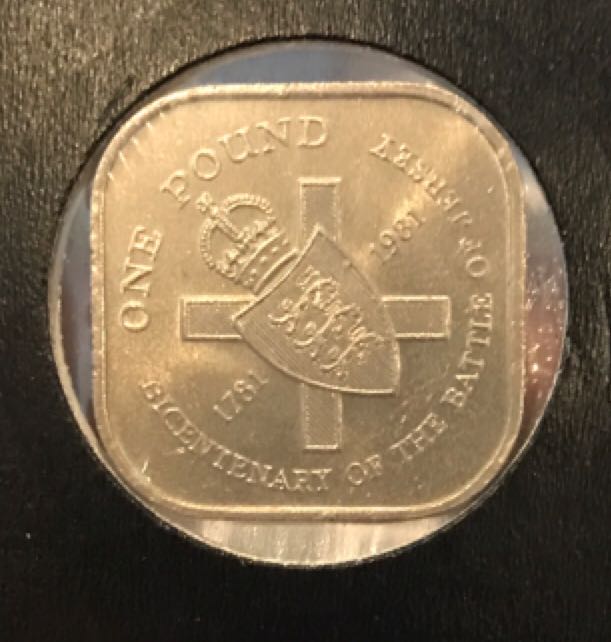 BJ: 1981 1 pound Square   coin collectible - Main Image 1