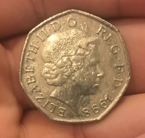 CN: 1998 50p EU Anniversary Fifty Pence 50p  coin collectible - Main Image 2