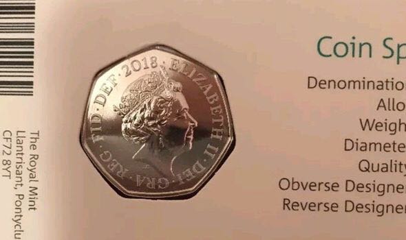 2018 50p Sir Isaac Newton  coin collectible - Main Image 2