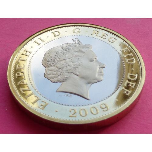 2009 2 pound Robert Burns  coin collectible - Main Image 2
