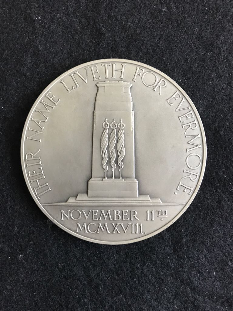 Signing Of The Armistice, Tenth Anniversary Medal  coin collectible - Main Image 2