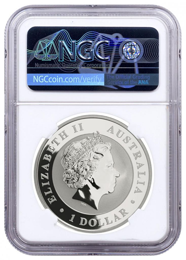 Australia $1 Silver Emu MS70 NGC  coin collectible - Main Image 2