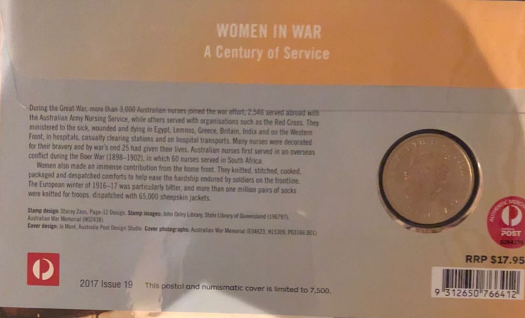 A Centenary Of Service Women In War  coin collectible - Main Image 2