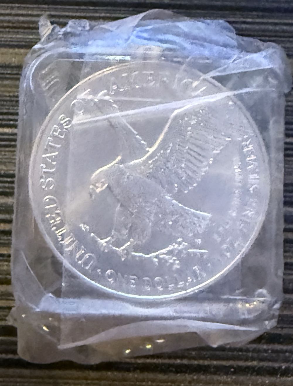 Privy American Eagle 2025 (P) American Silver Eagle PCGS GEM BU Silver Eagle w Eagle Privy Mark 1/50,000 PCGS No  981520.89/52783902. (20) Per Roll  coin collectible - Main Image 4