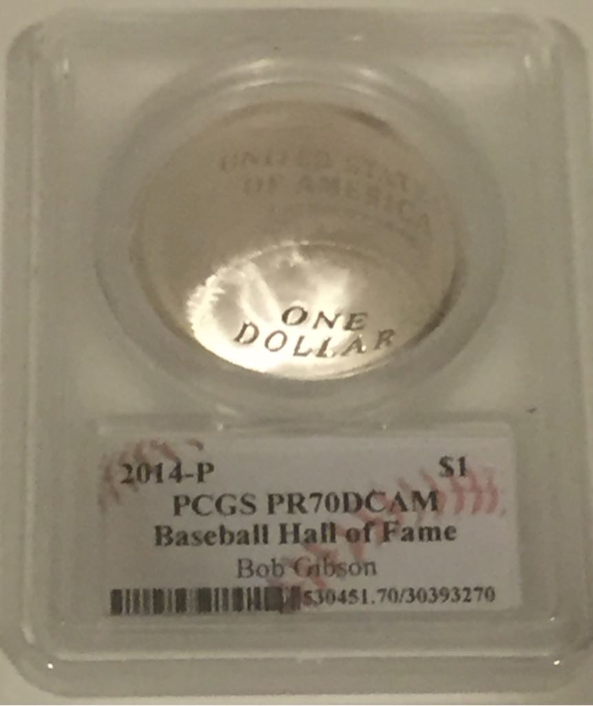 2014 P Bob Gibson  coin collectible - Main Image 2