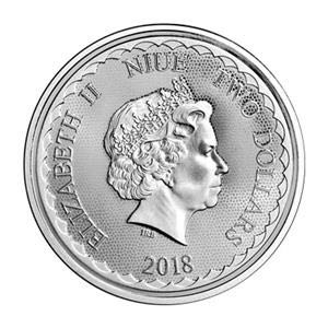 Niue 1 Oz Double Dragon Silver Coin  coin collectible - Main Image 2