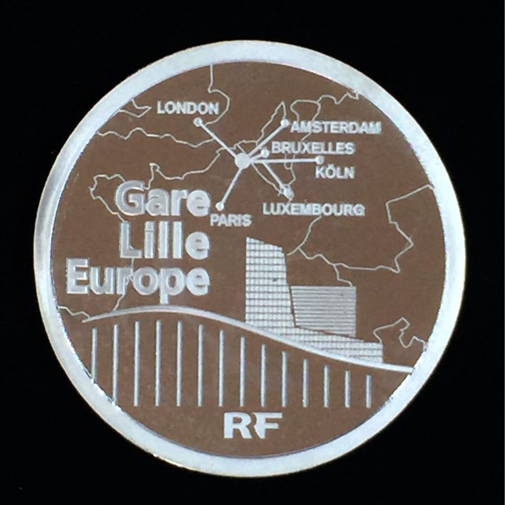 TGV Train - Gare Lille Europe  coin collectible - Main Image 2