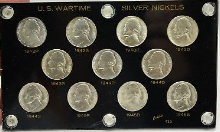 1942-1945 Wartime Silver Nickel Set  coin collectible - Main Image 2
