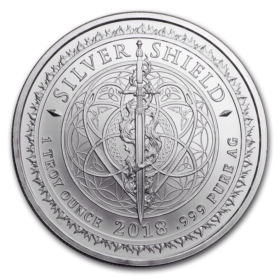 Silver Shield 1 Oz Round- King Within  coin collectible - Main Image 2