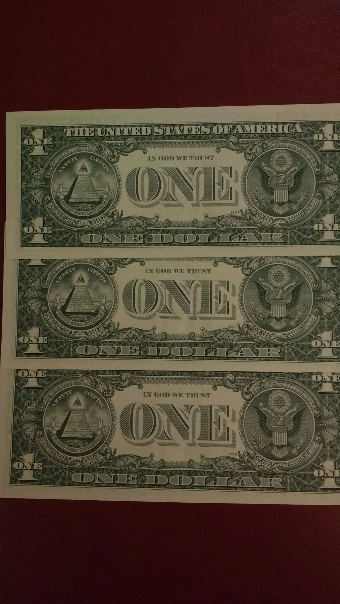 1969 San Francisco fed note X3  coin collectible - Main Image 2