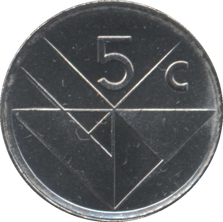 Aruba - 5 Cents  coin collectible - Main Image 2