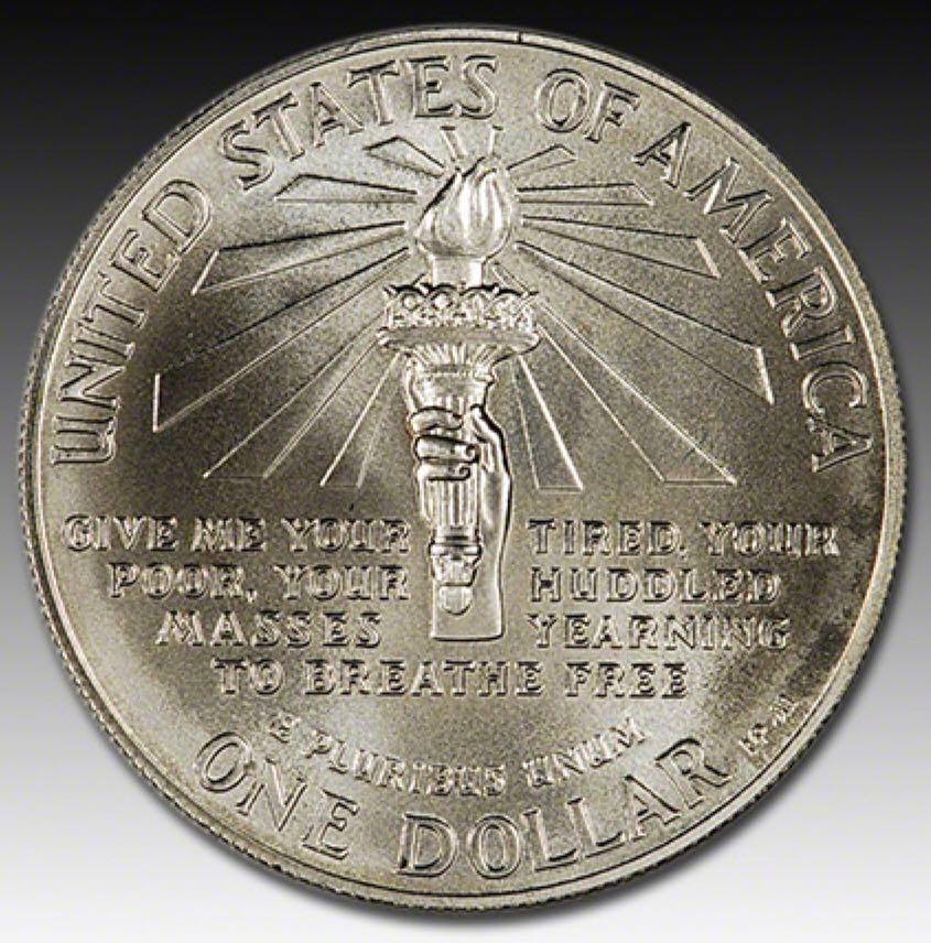 Statue Of Liberty S 1986 Silver Oz  coin collectible - Main Image 2