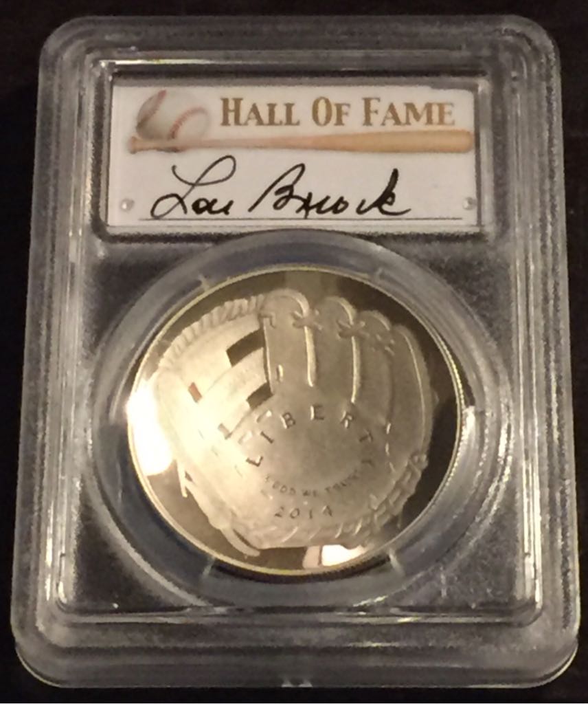 2014 P Lou Brock  coin collectible - Main Image 1