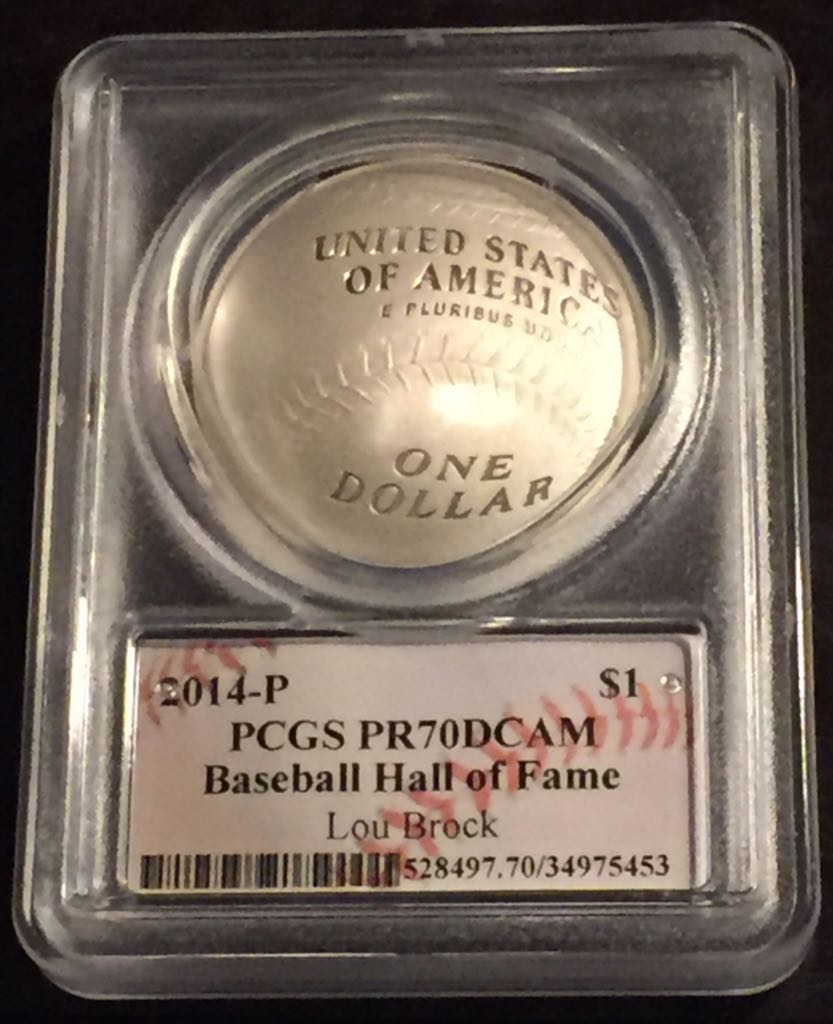2014 P Lou Brock  coin collectible - Main Image 2