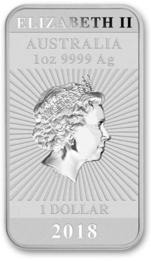 Bar Perth Mint Lunar Year Of The Dragon 2018 1oz   coin collectible - Main Image 2