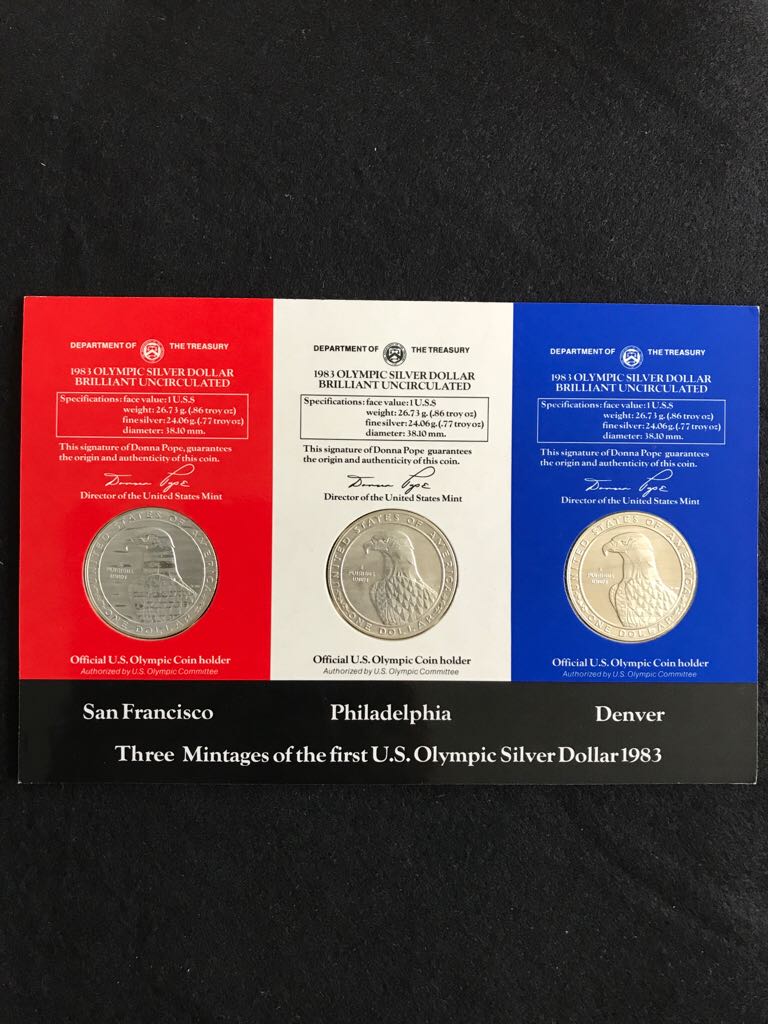 US Olympic Games Los Angeles Coin Set  coin collectible - Main Image 2