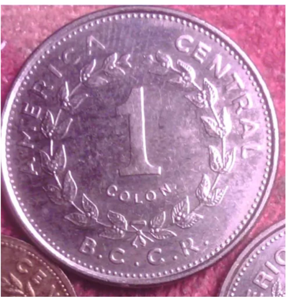 Costa Rica 1 Colon  coin collectible - Main Image 2