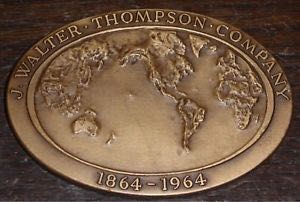 J Walter Thompson Company Centenary Medal  coin collectible - Main Image 2