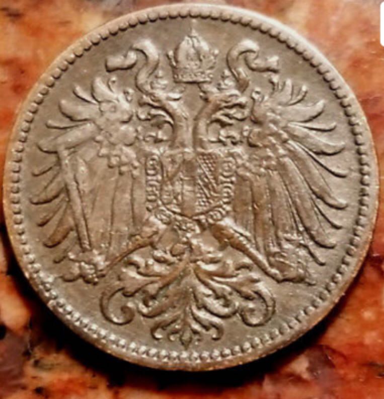 Austria 1899 2 Heller  coin collectible - Main Image 2