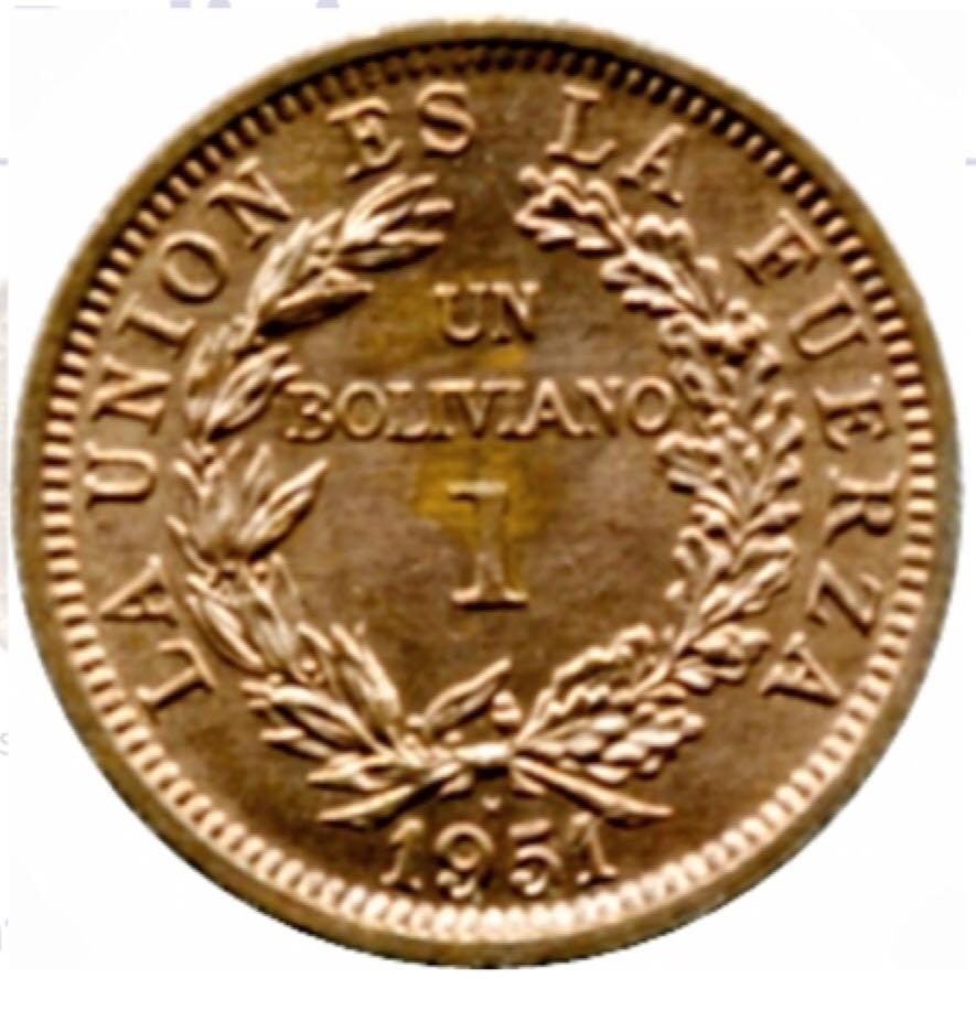 Bolivia 1 Boliviano  coin collectible - Main Image 2