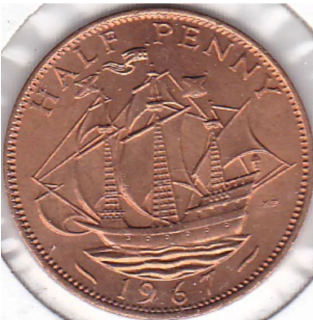 Great Britain 1/2 Penny coin collectible - Main Image 2