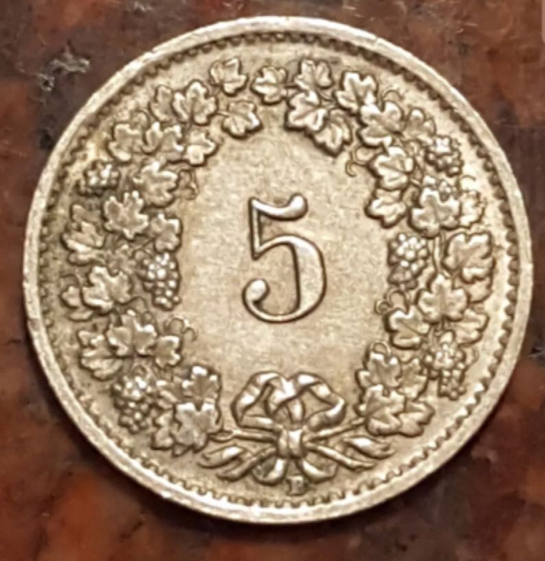 Switzerland 5 Rappen  coin collectible - Main Image 2