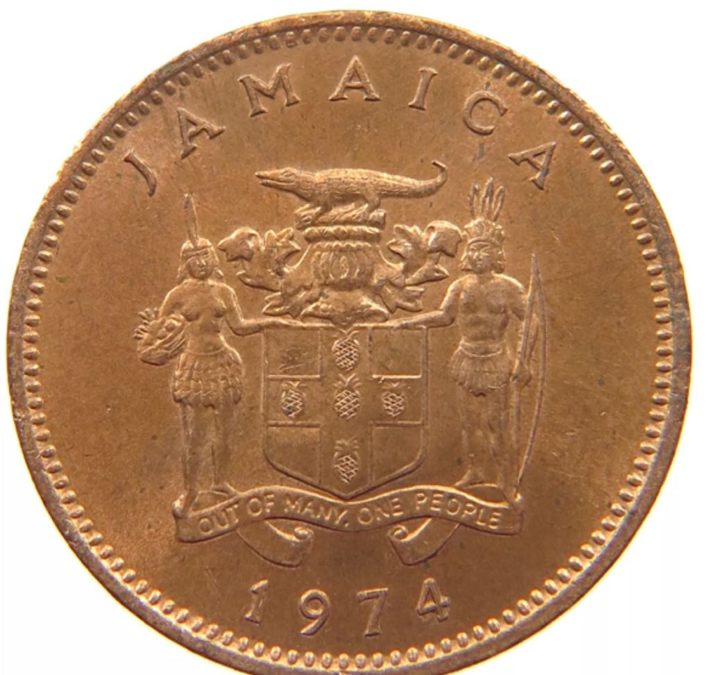 Jamaica Half Cent World Trade Center WTC Ground Zero Recovery - 1950  coin collectible - Main Image 2