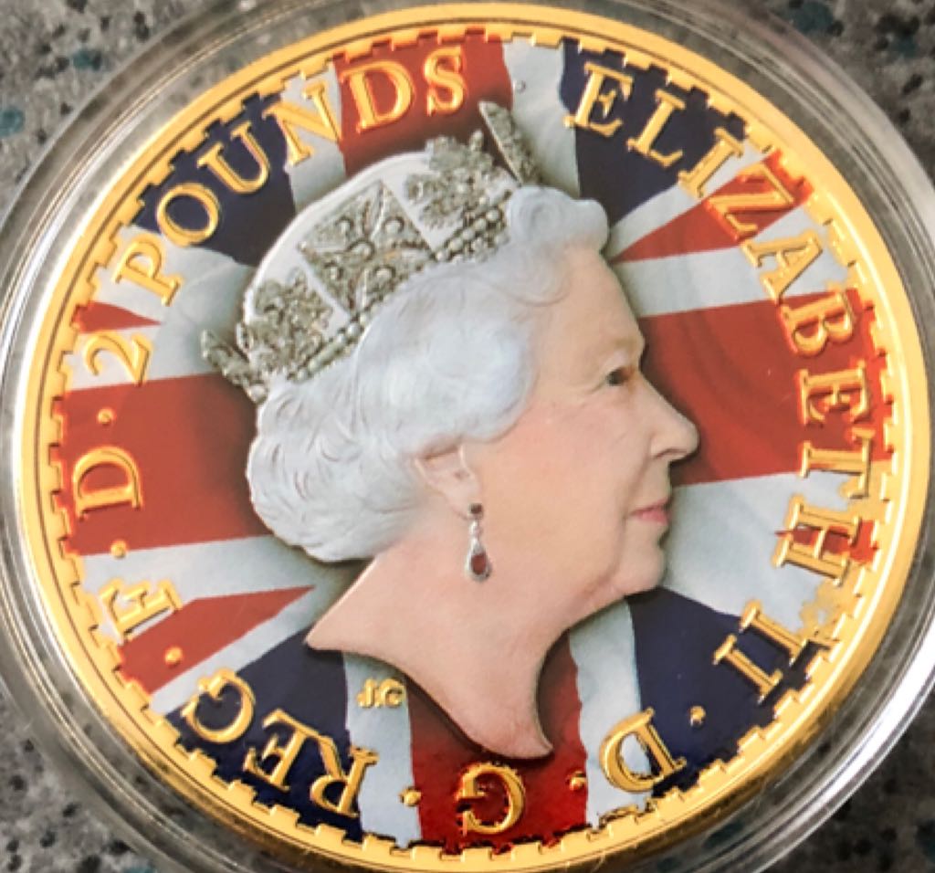 2017 £2 Coloured Britannia  coin collectible - Main Image 2