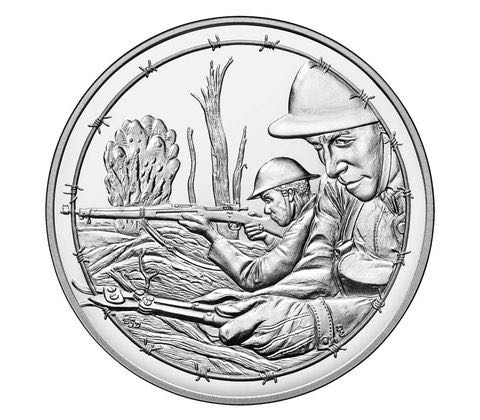 World War I Centennial Silver Dollar And Army Medal Set  coin collectible - Main Image 2