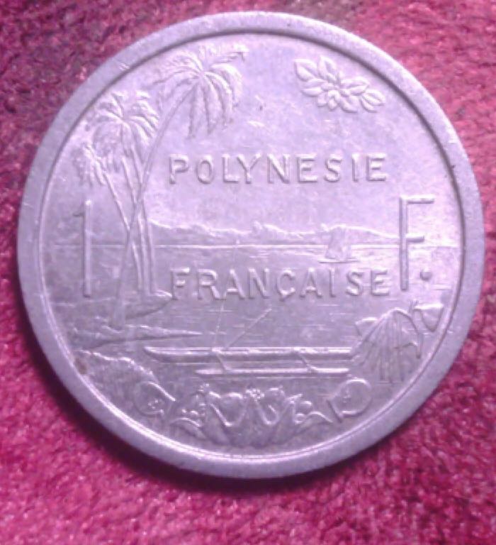 French Polynesia 1 Franc  coin collectible - Main Image 2