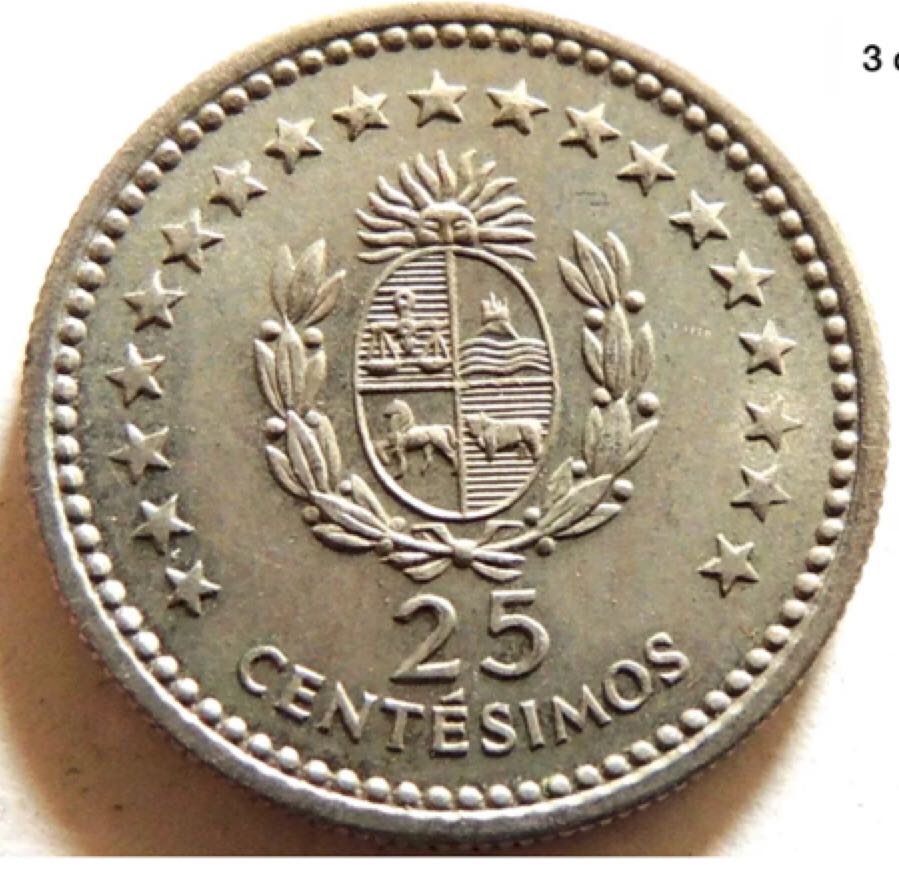 Uruguay 25 Centesimos  coin collectible - Main Image 2