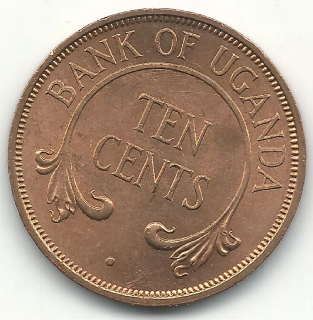 Uganda 10 Cents  coin collectible - Main Image 2