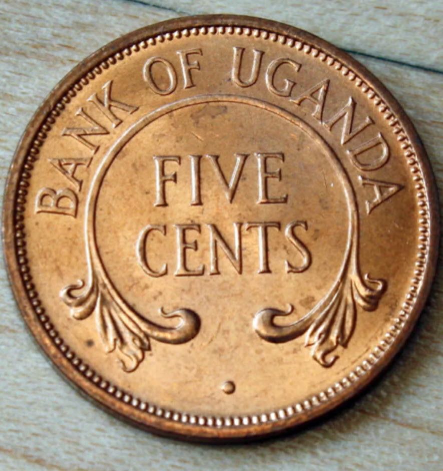 Uganda 5 Cents  coin collectible - Main Image 2