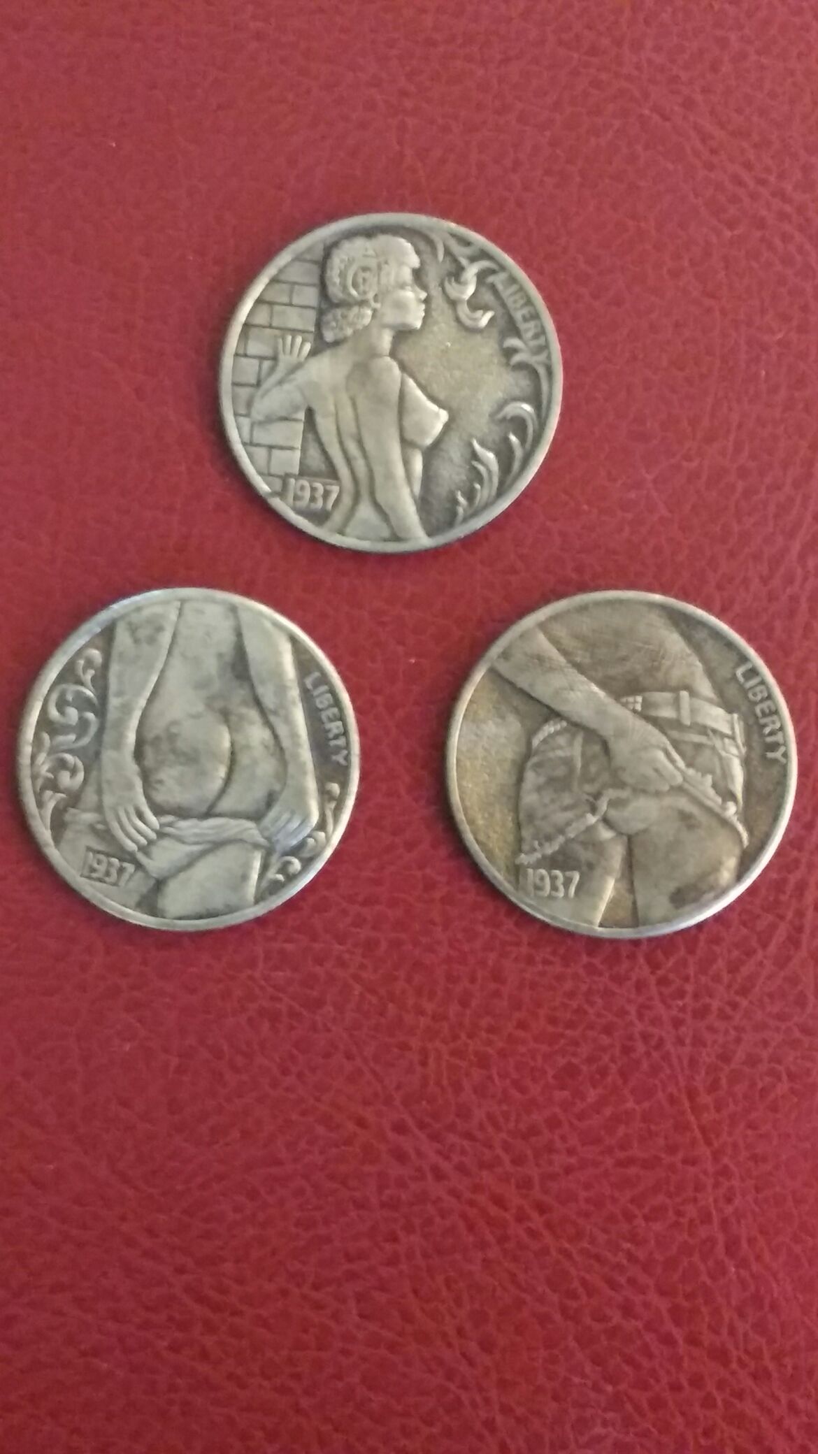 1937 Hobo Nickles X3 $  coin collectible - Main Image 2