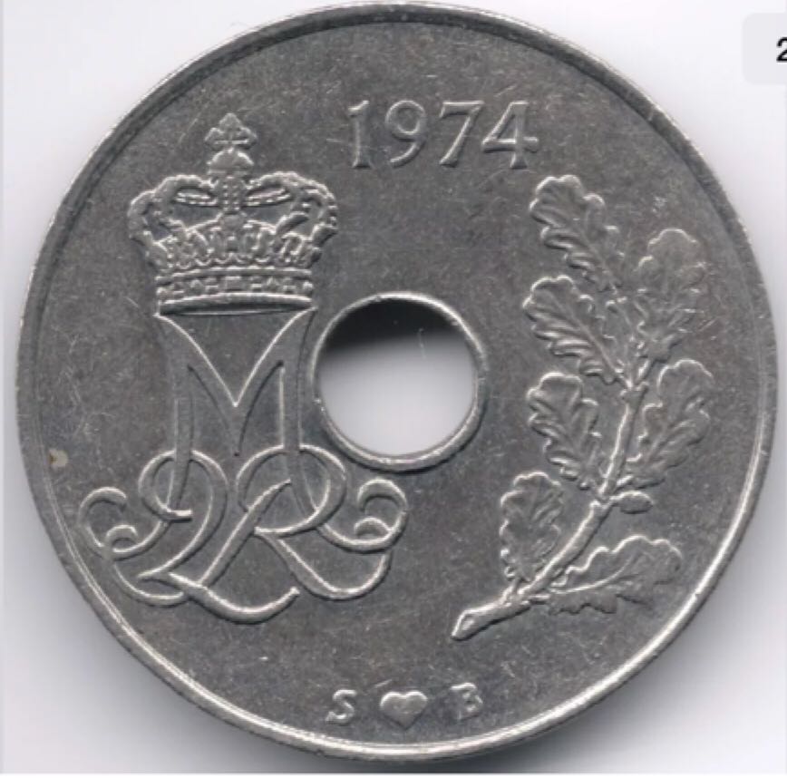 Denmark 25 Ore  coin collectible - Main Image 2