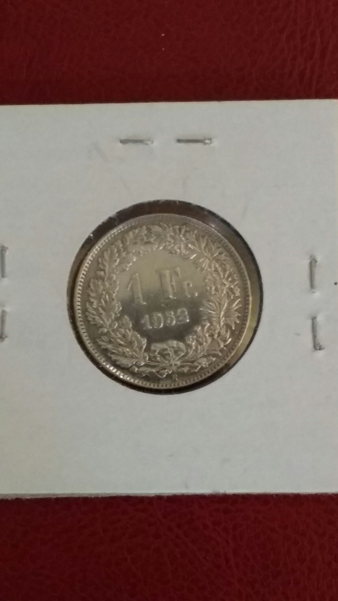 1952 Switzerland 1 Fr.  coin collectible - Main Image 2