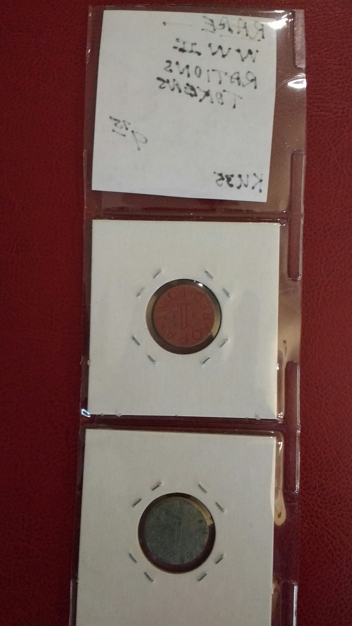 1941 Rare WWII Rations Tokens $9.75  coin collectible - Main Image 2