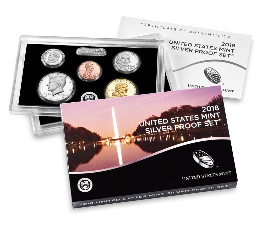 2018 US Mint Silver Proof Coin Set (S)  coin collectible - Main Image 3