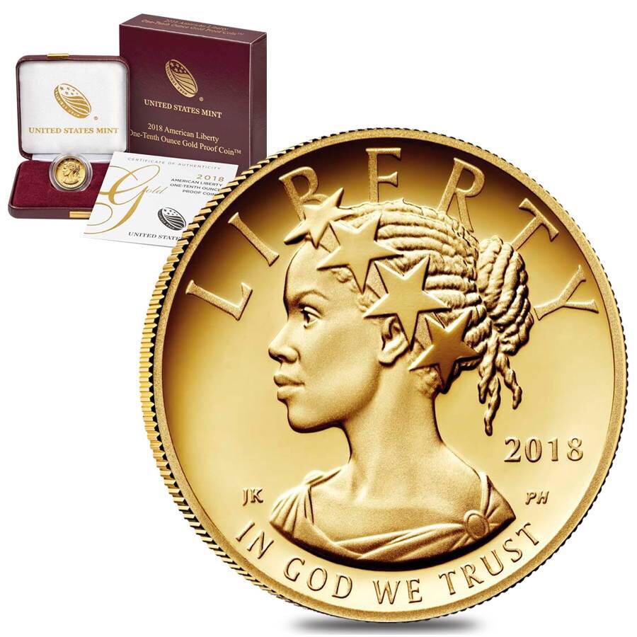 2018 American Liberty 1/10  Ounce Gold Proof Coin  coin collectible - Main Image 2
