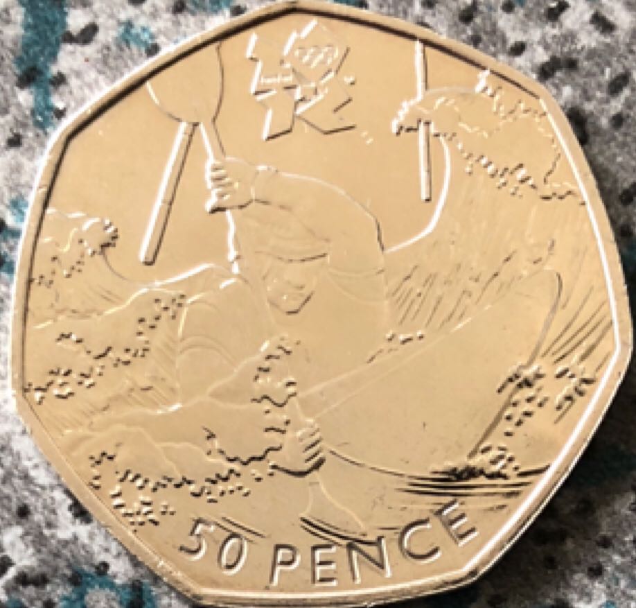 2011 50p Canoeing  coin collectible - Main Image 1