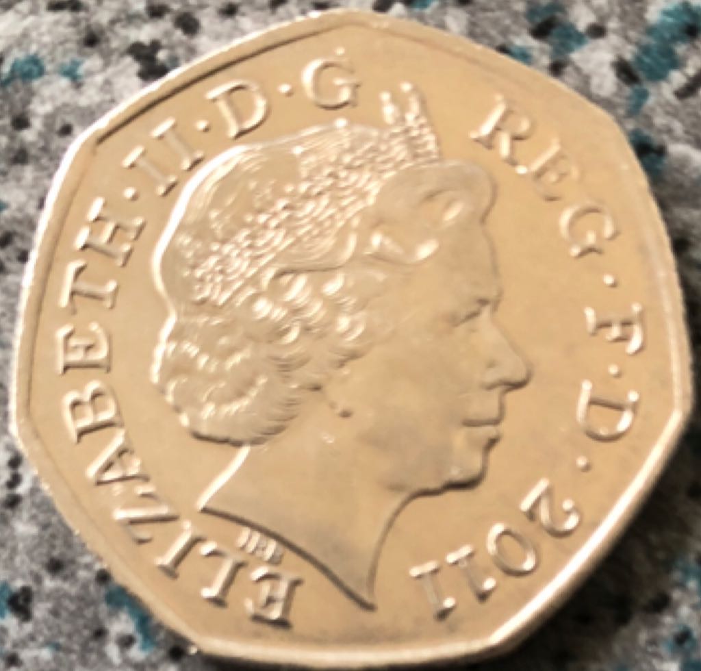 2011 50p Gymnastics  coin collectible - Main Image 2