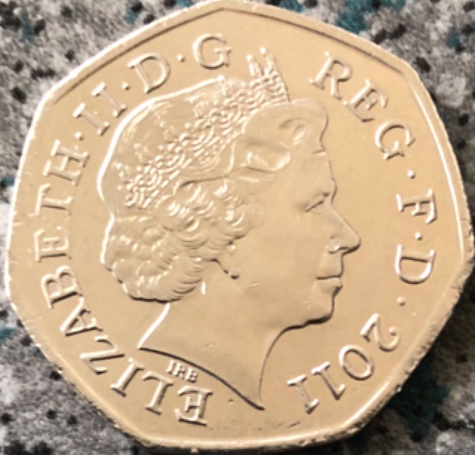 2011 50p Triathlon  coin collectible - Main Image 2