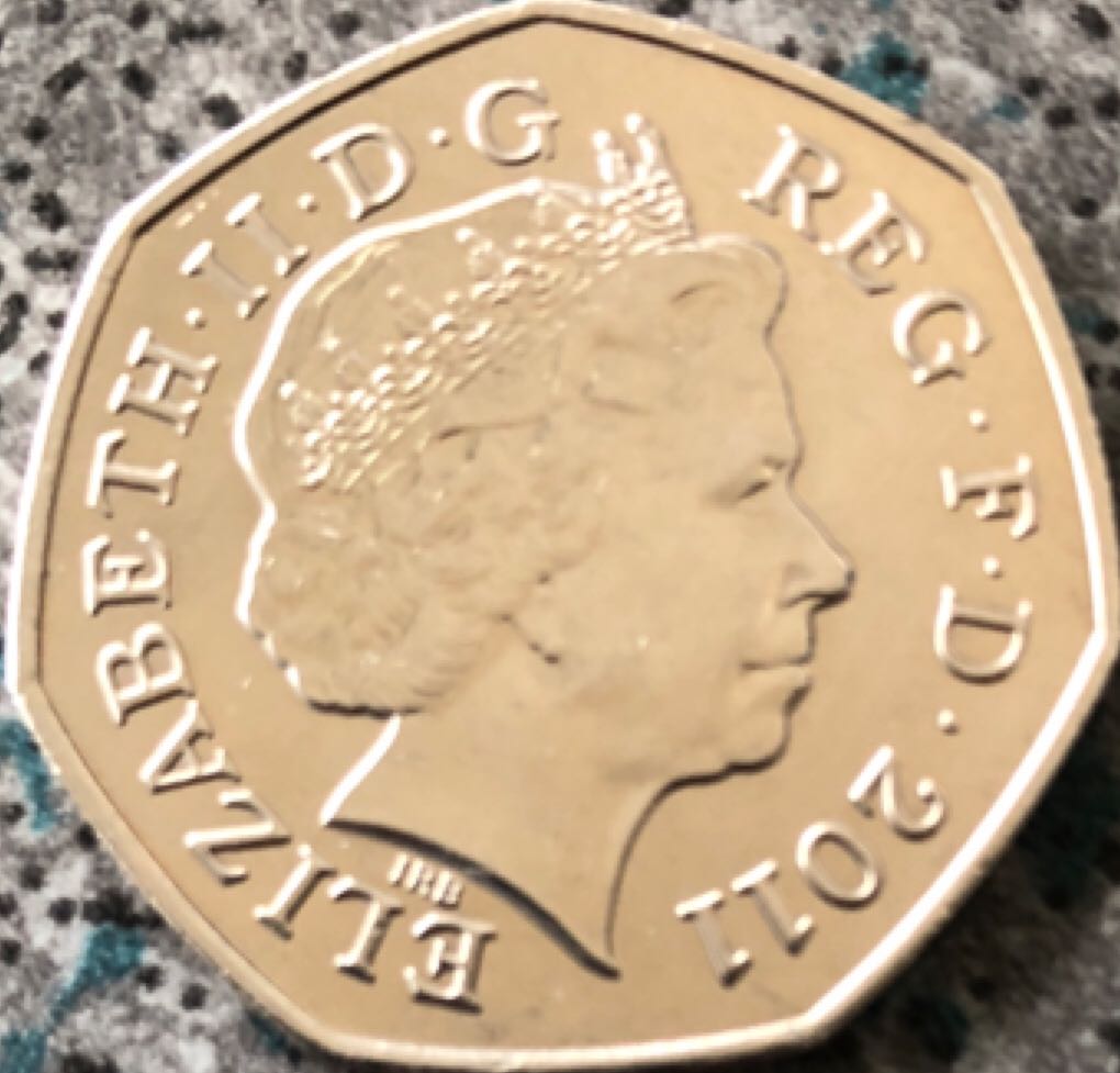 2011 50p Fencing  coin collectible - Main Image 2