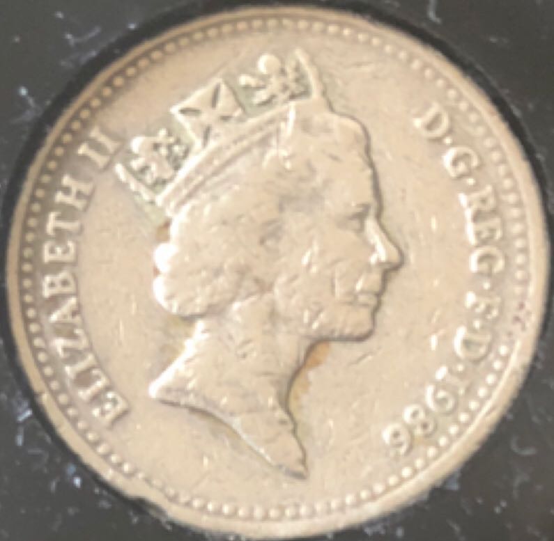 1986 £1 Flax Plant  coin collectible - Main Image 2