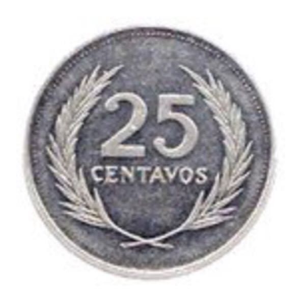El Salvador 25 Centavos  coin collectible - Main Image 2