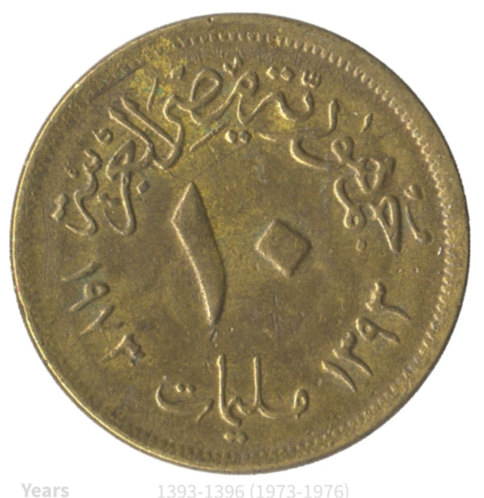 Egypt 10 Millieme  coin collectible - Main Image 2