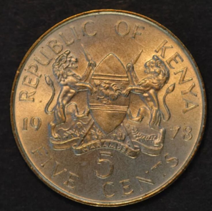 Kenya 5 Cents  coin collectible - Main Image 2