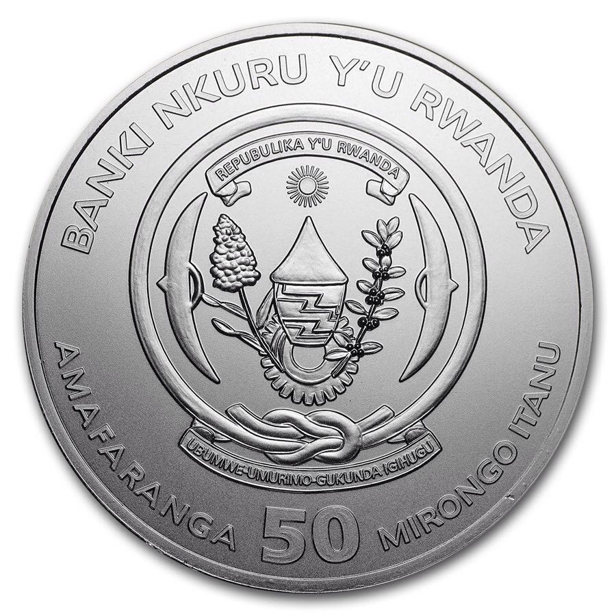 Rwanda 1 Oz Silver Nautical Santa Maria  coin collectible - Main Image 2