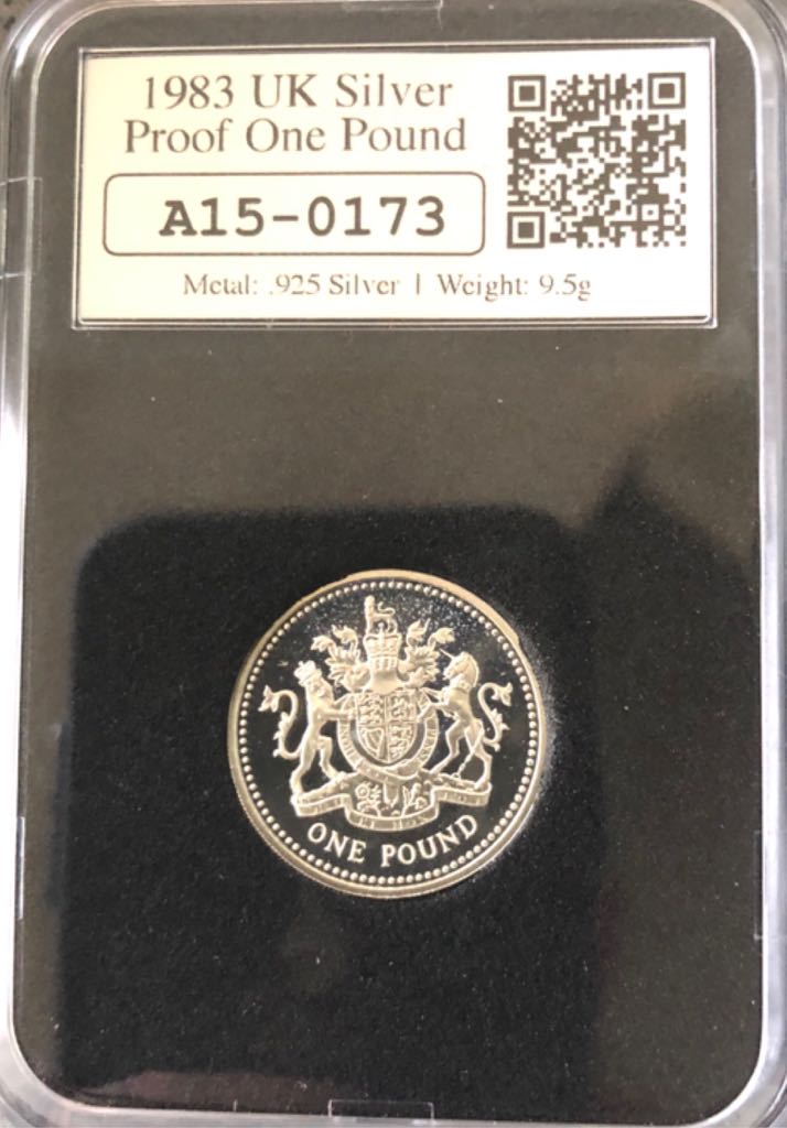 1983 £1 Royal Arms DateStamp  coin collectible - Main Image 2